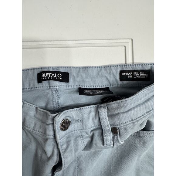 Buffalo David Bitton Havana High Rise Soft Stretch Pants Blue Women's Size 6/28 - Picture 4 of 6